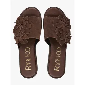 High-Quality Suede Leather Mules Women Ryłko Kaja image-4