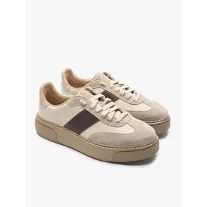 Women's leather sports trainers Ryłko June image-1