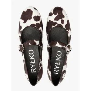 Cow print ballet flats for women Ryłko Judie image-4