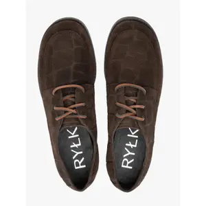 Women's Suede Lace-Up Loafers Ryłko image-4