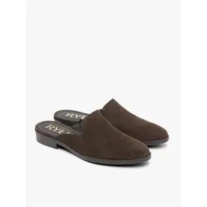 Women's suede mules Ryłko image-1