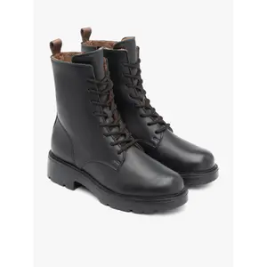 Women's lace-up leather ankle boots Ryłko image-1