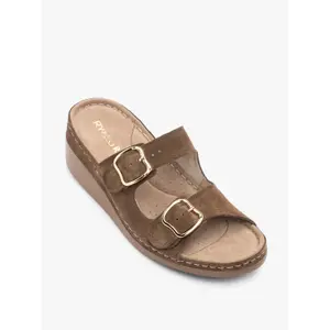 High-Quality Suede Wedge Sandals Women Ryłko image-2