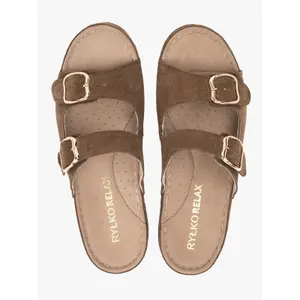 High-Quality Suede Wedge Sandals Women Ryłko image-3