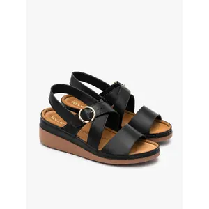 Women's leather sandals Ryłko image-1