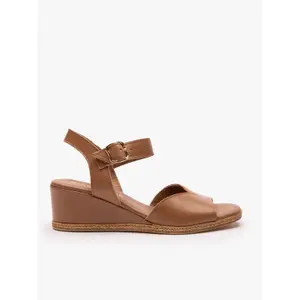 Wedge sandals for women in leather Ryłko Hayley image-0