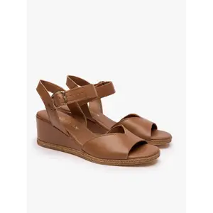 Wedge sandals for women in leather Ryłko Hayley image-1