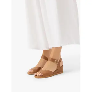 Wedge sandals for women in leather Ryłko Hayley image-3