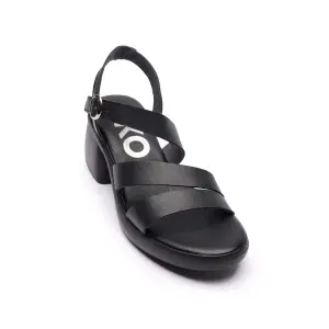 Womens leather wedge sandals Ryłko image-0