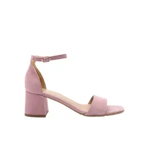 Women's Suede Heeled Sandals Ryłko image-0
