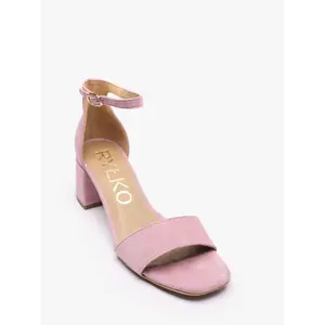 Women's Suede Heeled Sandals Ryłko image-2