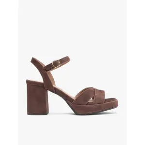 Women's Suede Heeled Sandals Ryłko