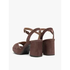 Women's Suede Heeled Sandals Ryłko image-4