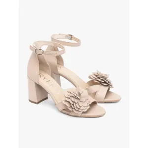 Genuine Leather Heeled Sandals Women Ryłko Tara image-1