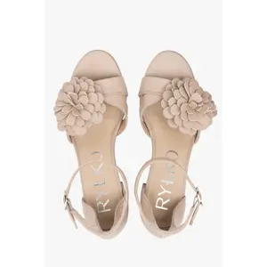 Genuine Leather Heeled Sandals Women Ryłko Tara image-4