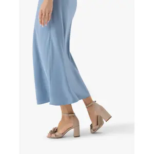 Genuine Leather Heeled Sandals Women Ryłko Tara image-5