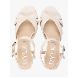 Women's Suede Wedge Heels Sandals Ryłko Tara image-4