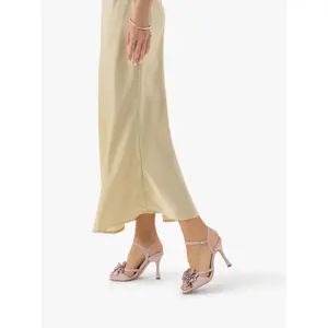 Suede Leather Heel Sandals Rubber Sole Women Ryłko image-5