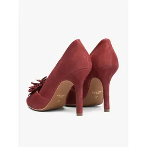 Suede flower detail court shoes for women Ryłko Aga image-2