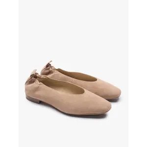 Suede ballet flats with elastic heel for women Ryłko Audrey image-1