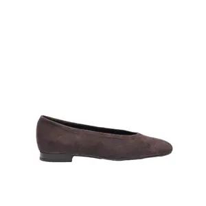 Women's suede square toe ballet flats Ryłko Audrey image-0