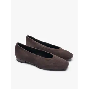 Women's suede square toe ballet flats Ryłko Audrey image-1