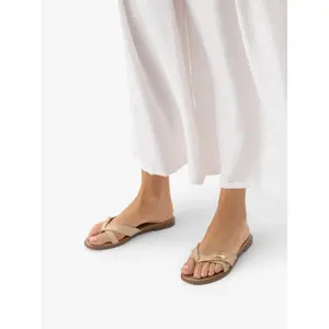 Women’s Leather Flip Flops Ryłko image-4
