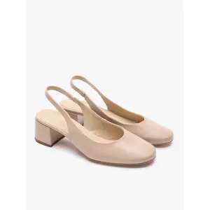 Women's leather back strap pumps Ryłko Alicja image-1