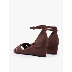 Women's Suede Wedge Sandals Ryłko image-5