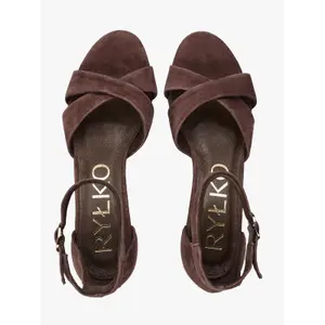 Women's Suede Wedge Sandals Ryłko image-4