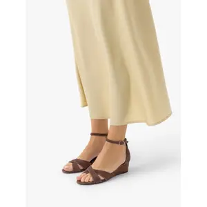 Women's Suede Wedge Sandals Ryłko image-3