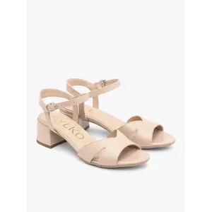 Leren hoge kwaliteit hakken sandalen dames Ryłko Gracie image-1