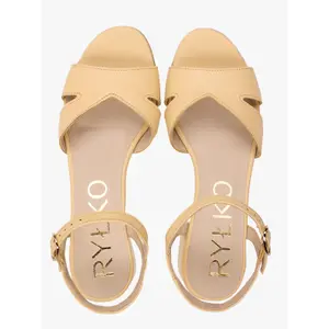 Leren hoge kwaliteit hakken sandalen dames Ryłko Gracie image-4