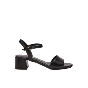 High-Quality Smooth Leather Heeled Sandals Women Ryłko Gracie image-0