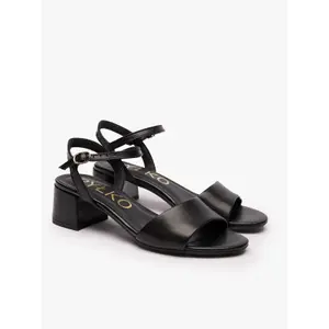 High-Quality Smooth Leather Heeled Sandals Women Ryłko Gracie image-1