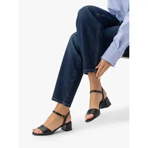 High-Quality Smooth Leather Heeled Sandals Women Ryłko Gracie image-5