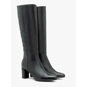 Knee-high slim leather boots for women Ryłko Kora image-1