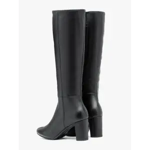 Knee-high slim leather boots for women Ryłko Kora image-2