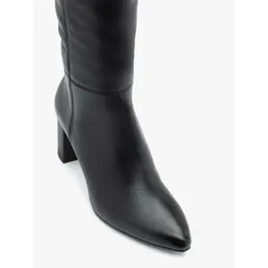 Knee-high slim leather boots for women Ryłko Kora image-3