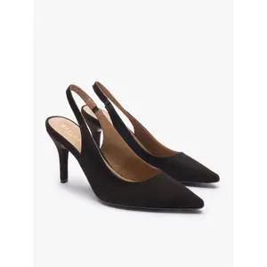 Women's suede heeled shoes Ryłko Dolly Slingback image-1