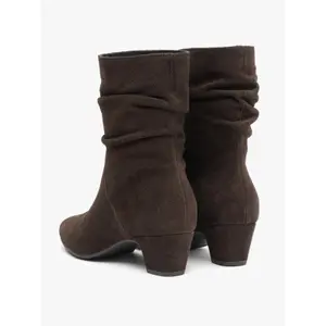 Womens Ruched Ankle Boots Ryłko image-2