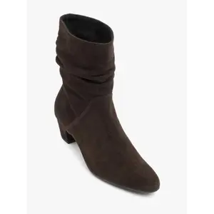 Womens Ruched Ankle Boots Ryłko image-3
