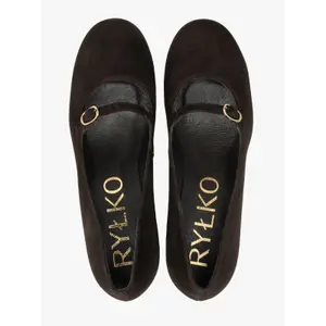 Women's retro suede heels Ryłko Celina image-3