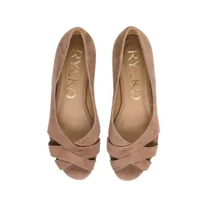 Open Toe Suede Leather Ballerinas Women Ryłko image-5