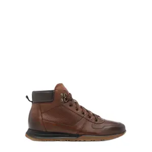 Insulated full-grain leather and synthetic ankle boots Ryłko Egon image-0