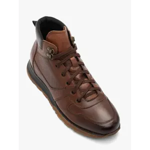 Insulated full-grain leather and synthetic ankle boots Ryłko Egon image-2