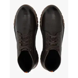 Full-grain leather and nubuck ankle boots Ryłko Modest image-3