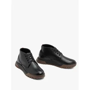 Full-grain leather and nubuck ankle boots Ryłko Modest image-2