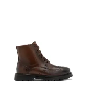 Leather ankle boots with perforations Ryłko Gideon image-0