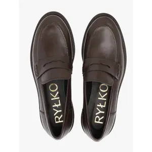 Women's leather loafers Ryłko image-4